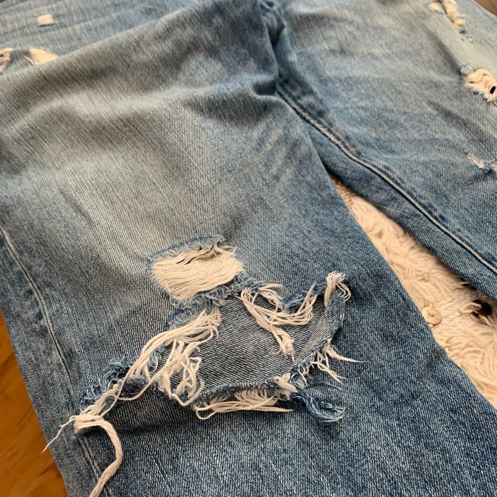 Madewell Rivet & Thread Ripped Retro Straight Jean - Picture 3 of 15